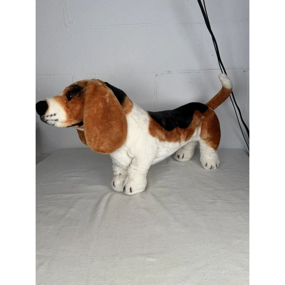 Melissa & Doug Basset Hound Plush Dog Stuffed Animal Floppy Ears Realistic Toy